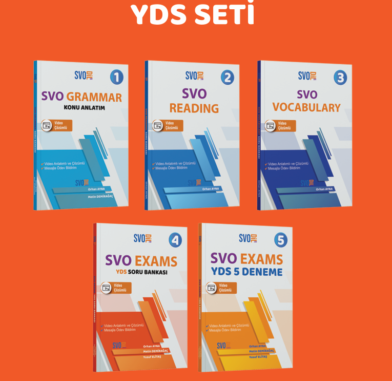 SVO YDS İNGİLİZCE SETİ + DİGİTAL KURS