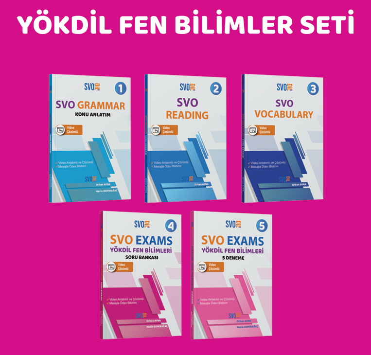 SVO YÖKDİL FEN BİLİMLERİ SETİ + DİGİTAL KURS