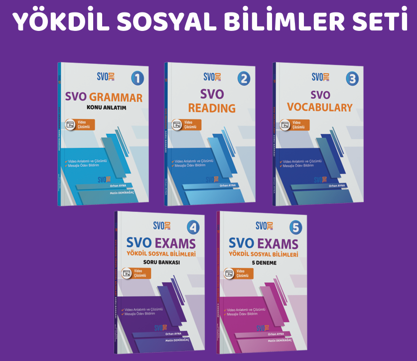 SVO YÖKDİL SOSYAL BİLİMLER SETİ + DİGİTAL KURS