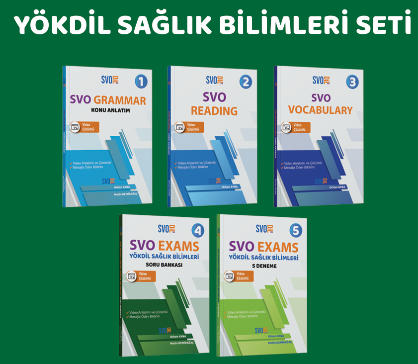 SVO YÖKDİL SAĞLIK BİLİMLERİ SETİ + DİGİTAL KURS